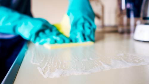 Deep carpet cleaning equipment used in Cann Hall